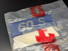 FIAT 60S 60 S LOGO SIGLA EMBLEMA FREGIO STEMMA SCRITTA BADGE TARGA TARGHETTA