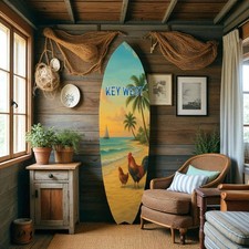 Key West Surfboard Wall Art