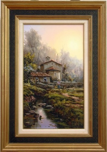 Dipinto olio fermin colomer - dipinto,
