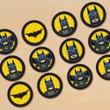 Cialda BATMAN LEGO CUP CAKE Decorazione Torta Ostia o Zucchero  senza glutine 