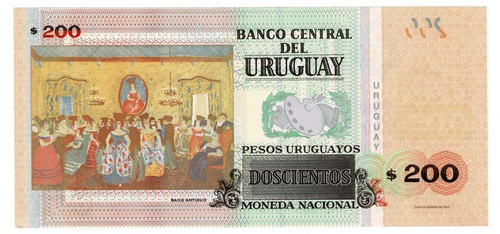 Banconota uruguay 200 - uruguay, pesos