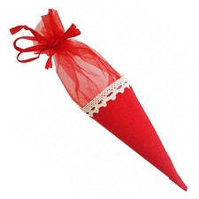 SET BOMBONIERE CONO ROSSO IN
