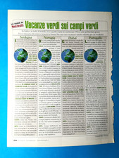 CLIPPING GIORNALE VACANZE SARDEGNA NORVEGIA DUBAI PORTOGALLO DA COLLEZIONE-(181)