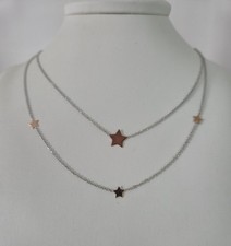 COLLANA ORO BIANCO E ROSA