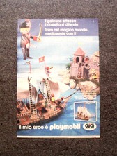 I009-Advertising Pubblicità-1986- GALEONE PLAYMOBIL , GIG