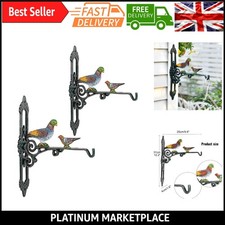 Staffe per Piante da Appendere in Ghisa Resistente - Confezione da 2 Ganci da Parete Giardino Antichi...