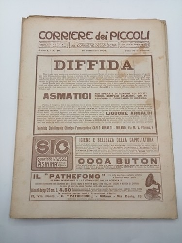 Giornale corriere dei piccoli - corriere,