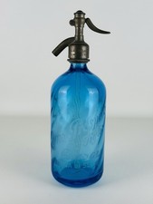 Antico Sifone In Vetro Blu