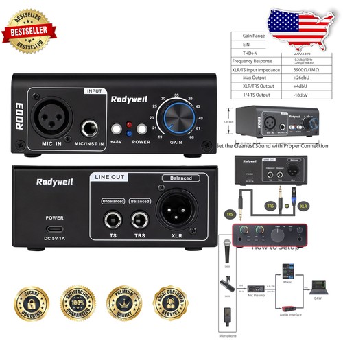 Pro ro03 mic preamp - pro,