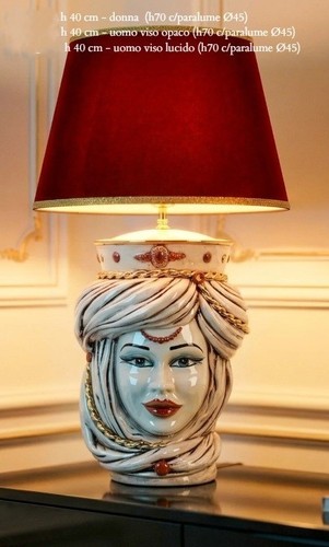 Lampada tavolo testa di - da,