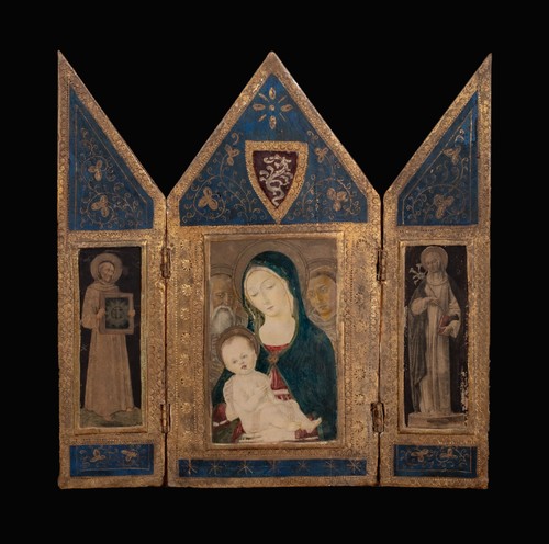 Trittico italiano madonna - trittico,