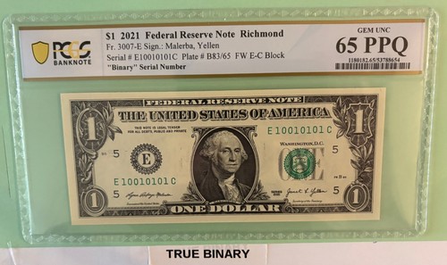 True binary 10010101 1 - c, $1