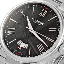 Orologio Montblanc 115935 4810 Automatico Data Quadrante Nero Acciaio Inox Uomo
