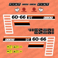 Fiat 60-66 DT (Fiatagri) Set di Adesivi Aftermarket per Trattore - Decalcomania