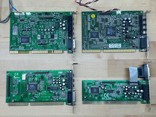Lot of 4 ISA Audio MIDI Cards  / ESS AudioDrive/ Creative Vibra/ Philips OPTi