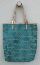 Borsa in tela azzurro -