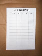 100 X CARTE DA SOLLEVAMENTO