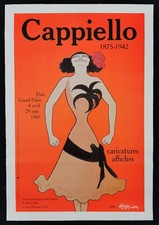 CAPPIELLO PARIS GRAND PALAIS poster manifesto affiche pubblicitario 1981 G3