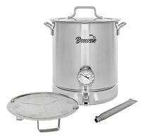 BREWSIE Bollitore Home Brew in Acciaio Inox con Doppia Filtrazione