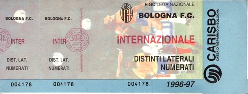 Biglietto stadio bologna c - biglietto, f.c