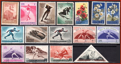San marino assorted stamps - marino,