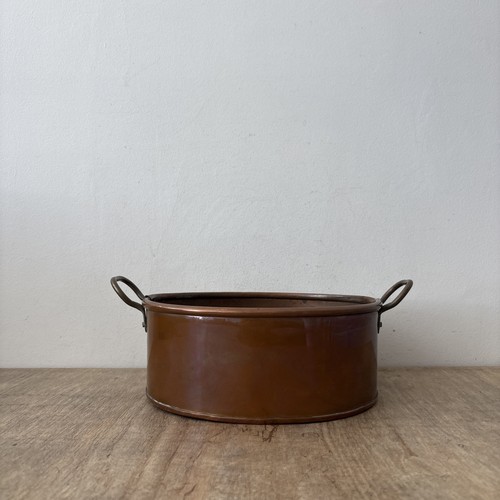 Vintage rustic oval copper - vintage, and