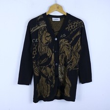 Cardigan Iceberg Taglia 42 Donna Lana Marrone Logo Classico Maglione Cane