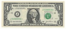 USA STATI UNITI 1 DOLLARO  2003  SERIE SOSTITUTIVA  ASTERISCO BOLLINO VERDE  FDS