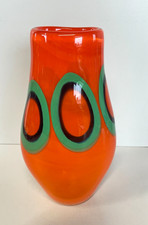 Vaso vetro murano - murano, firmato