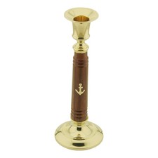 Portacandele ottone legno - in, ottone/legno