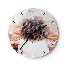 Orologio parete vetro - orologio, in