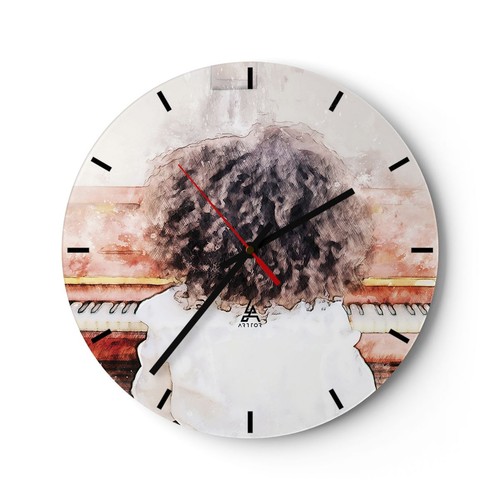 Orologio parete vetro - orologio, da