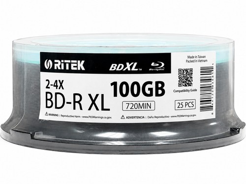 Ritek blu ray xl bdxl - 25, blu-ray