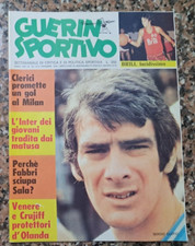 Guerin Sportivo rivista n.32-1974-Milan-Crujiff-Bernardini
