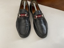 Gucci Scarpe 42 Mocassini Horsebit  Blu Usati, come da foto Originali Pelle