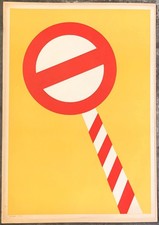 Manifesto Originale  Cartello Divieto  Bellissima Grafica  Tipografia