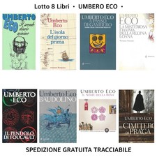 UMBERTO ECO • Lotto Di 8 Volumi / Libri • Ottime Condizioni • ITA