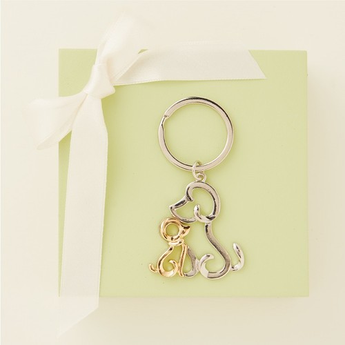 Portachiavi coppia cani - , con