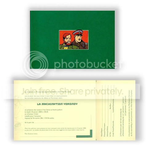 Blake mortimer invitation - mortimer,