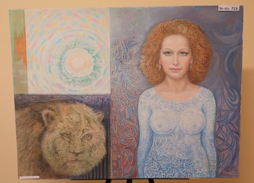 Ritratto simbolista donna e - ritratto,