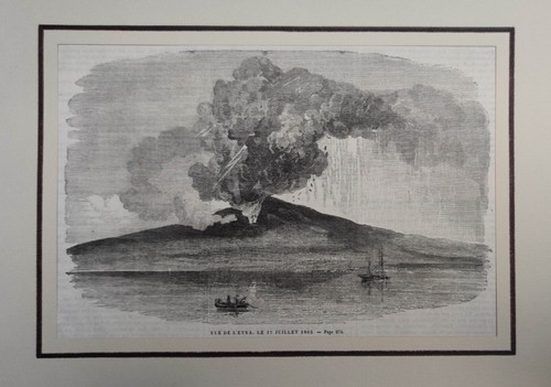 Etna 1863 vulcano - etna, fumante
