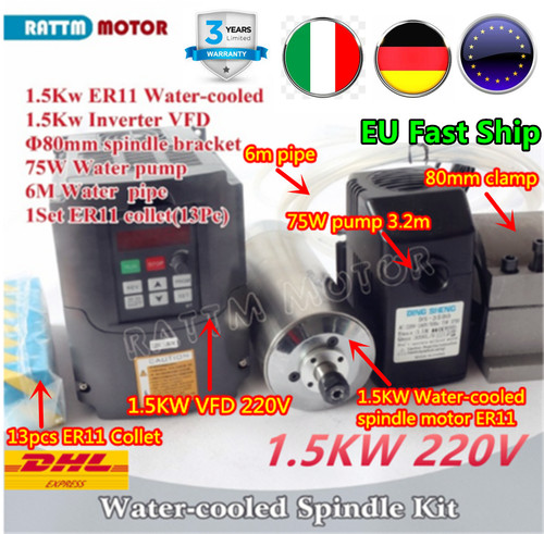 Cnc 5kw spindle motor - cnc, water