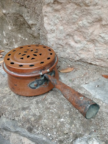 Antico scaldino rame - antico,