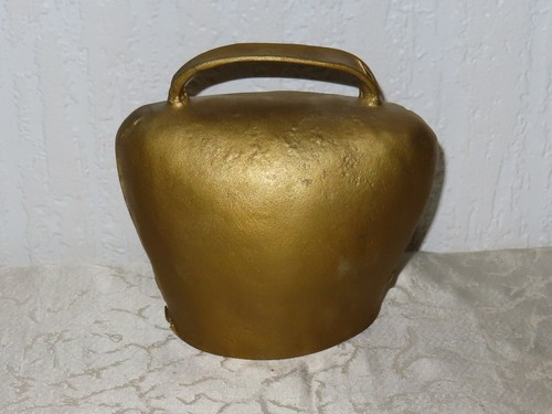 Antico campana mucca h - mucca, h:14cm