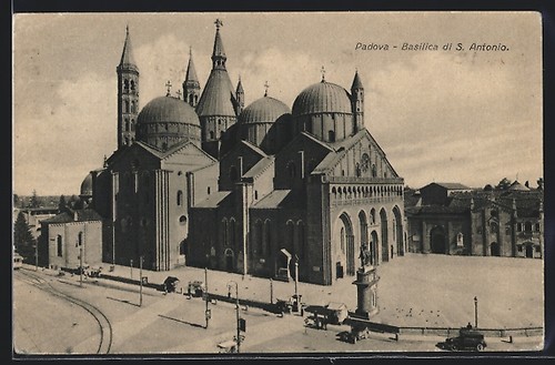 Cartolina padova basilica di - padova,,