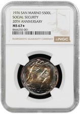 SAN MARINO 1976, 500 Lire