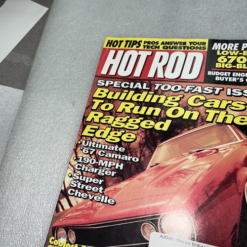 Hot rod magazine august - magazine,