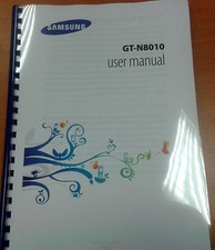 SAMSUNG GALAXY NOTE 10.1 GT- N8010 MANUALE ISTRUZIONI COMPLETO STAMPATO MANUALE UTENTE