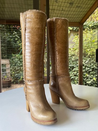 Prada leather boots - prada,
