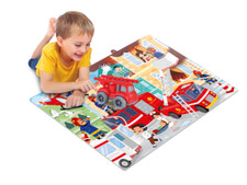 PUZZLE DA COLORARE POMPIERI–